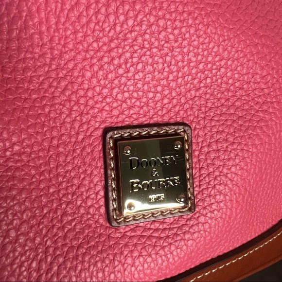 Dooney & Bourke Pink Leather Zip Zip Satchel Pebble Grain NWOT - Picture 4 of 16